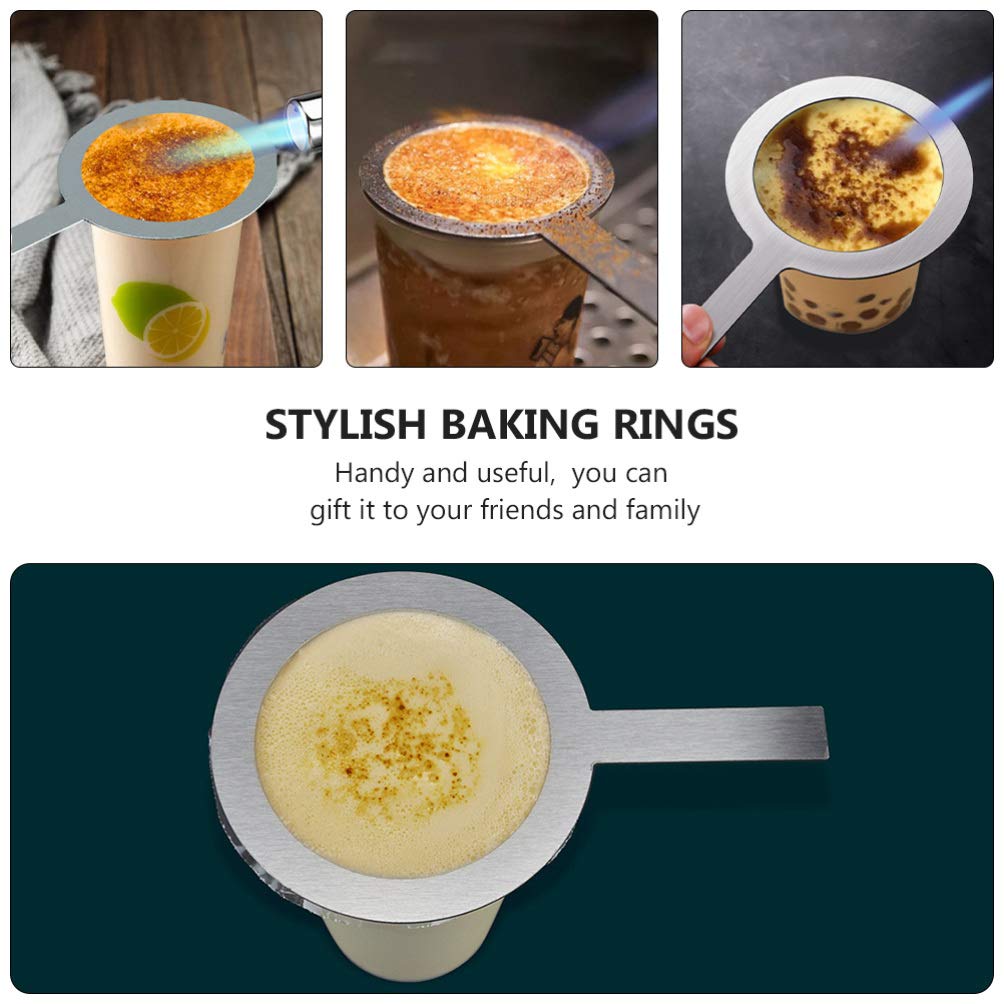 2 Pcs Multipurpose Anti-Scald Baking Rings - Heat-Resistant Cup Rim Protectors for Milk Tea, Coffee & Hot Beverages - Stylish & Creative Cup Accessories for Baking, Kitchen & Home Use