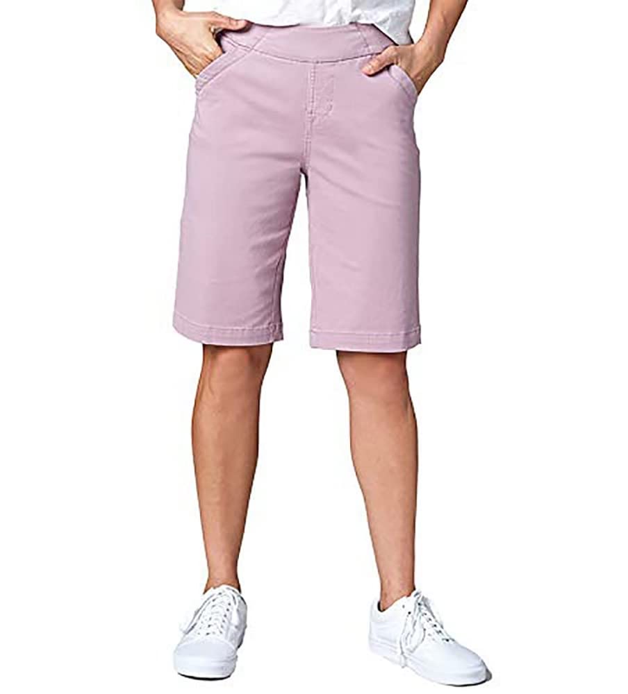 Jag Jeans Women's Gracie Pull-On Bermuda Shorts - Comfortable Stretch Denim Shorts for Casual Wear & Summer Outfits