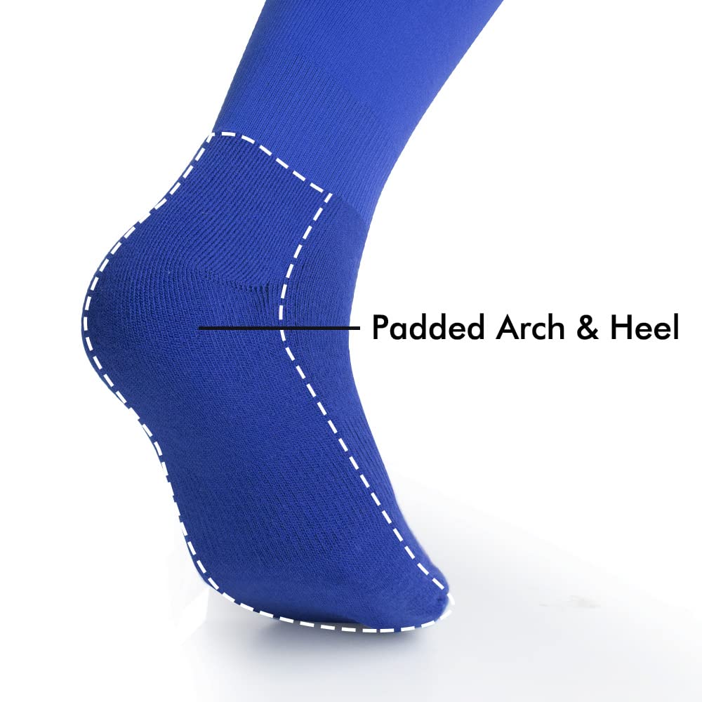 IXI Over Knee Cotton Sports Socks for Women - Thick Cushioned Sole, Breathable & Comfortable - Perfect for Running, Yoga, and Workout