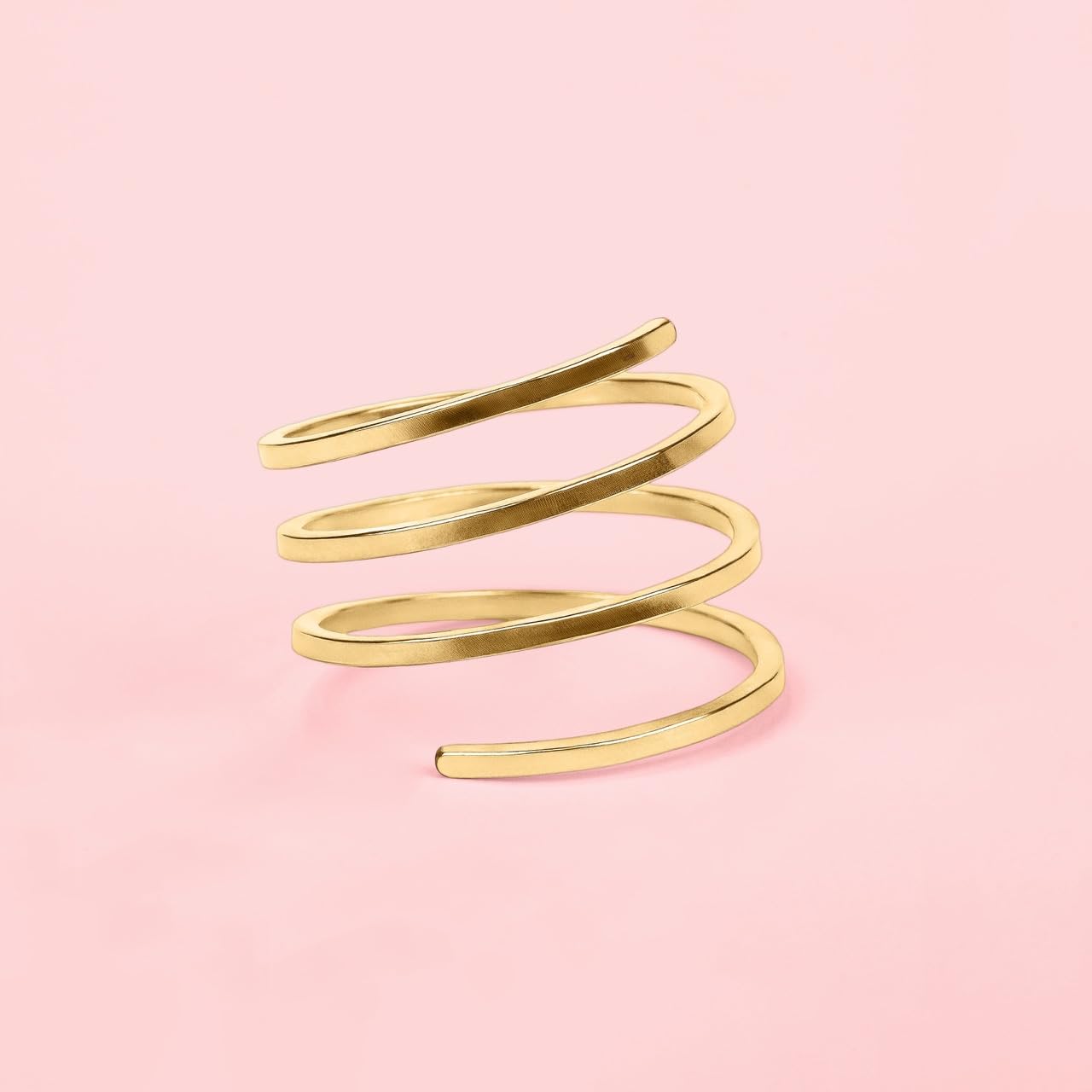 Custom Adjustable Twisted Square Bypass Ring Band - 14K Gold Fill, Rose Gold or Silver | Stackable Fashion Jewelry for Women | Perfect for Everyday Wear, Date Nights & Special Occasions