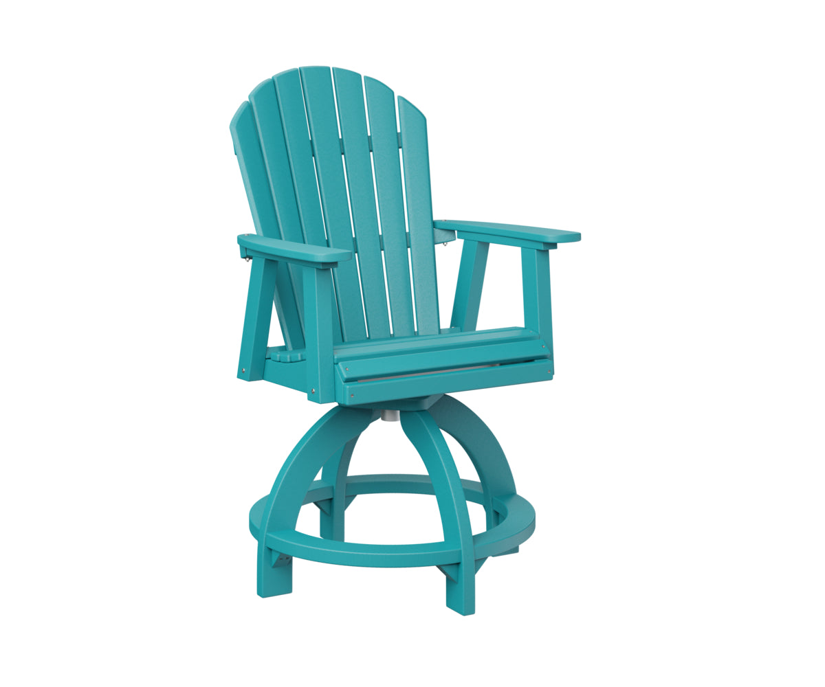 Berlin Gardens Comfo Back Swivel Counter Chair - Adjustable Height Bar Stool for Kitchen Island, Breakfast Nook & Home Decor - Comfortable Modern Seating for Dining & Entertaining