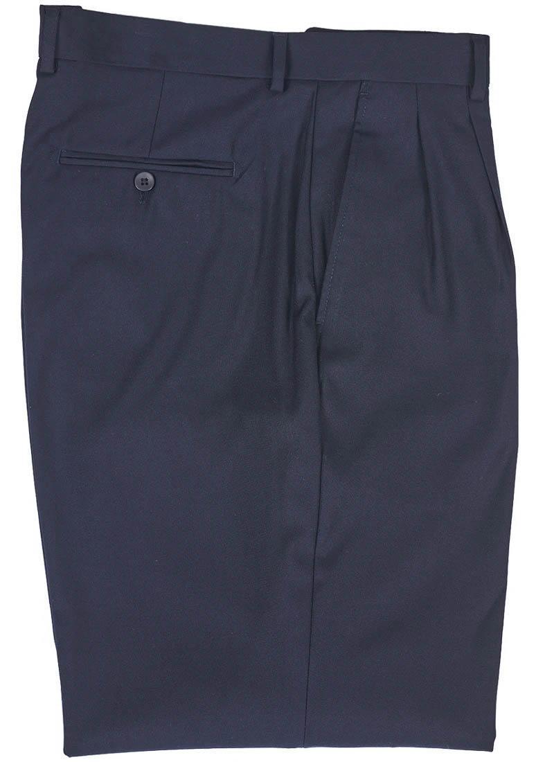 Comfortable Navy Blue Peated Wide Fit Pants for Men & Women - Perfect for Casual Wear, Office, and Travel