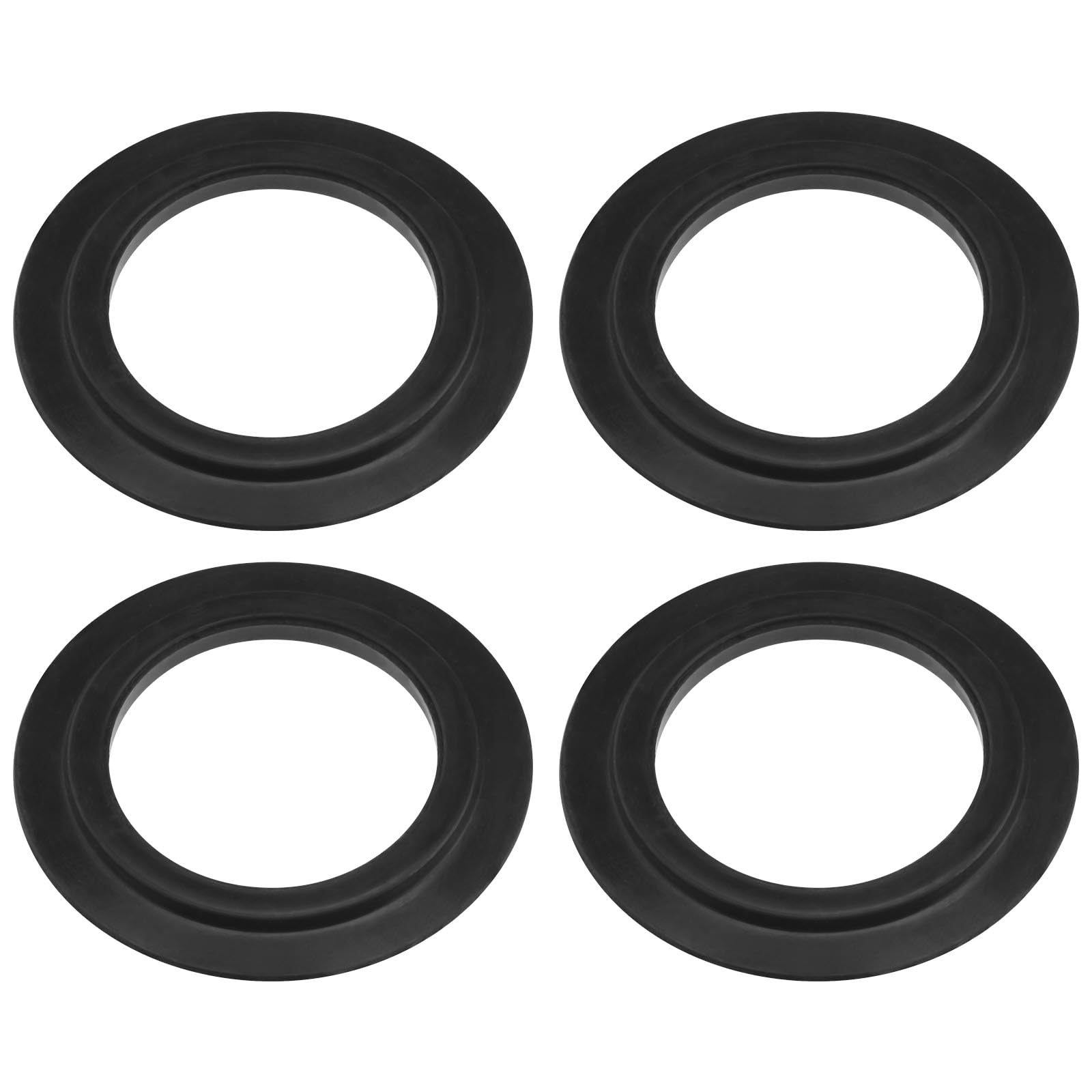 4-Pack NBR Rubber Sealing Gasket Rings - Kitchen Sink Stopper Gaskets & Strainer Basket Plugs for Leak-Proof Pipe Connections - Perfect for DIY Plumbing, Faucet Repair, and Drain Maintenance