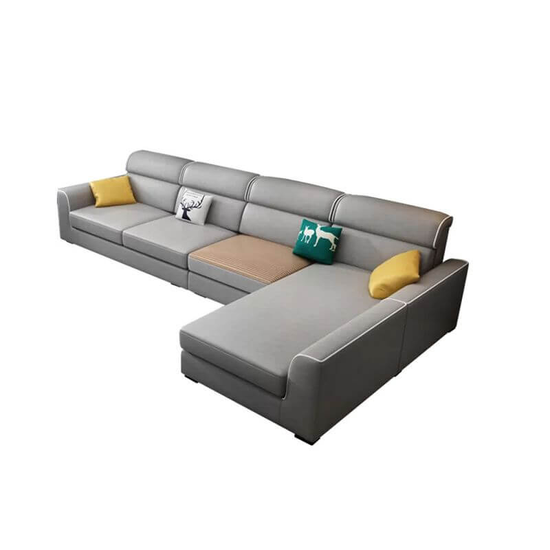 Modern Modular Sectional Sofa - Nordic Style Corner Couch with Armrests for Living Room, Lounge & Small Spaces - Comfortable & Stylish Home Furniture