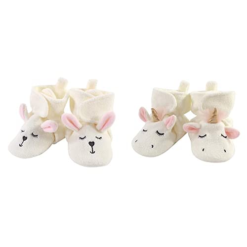 Cozy Fleece Booties for Baby Girls 12-18 Months - Bunny & Unicorn Design for Playtime