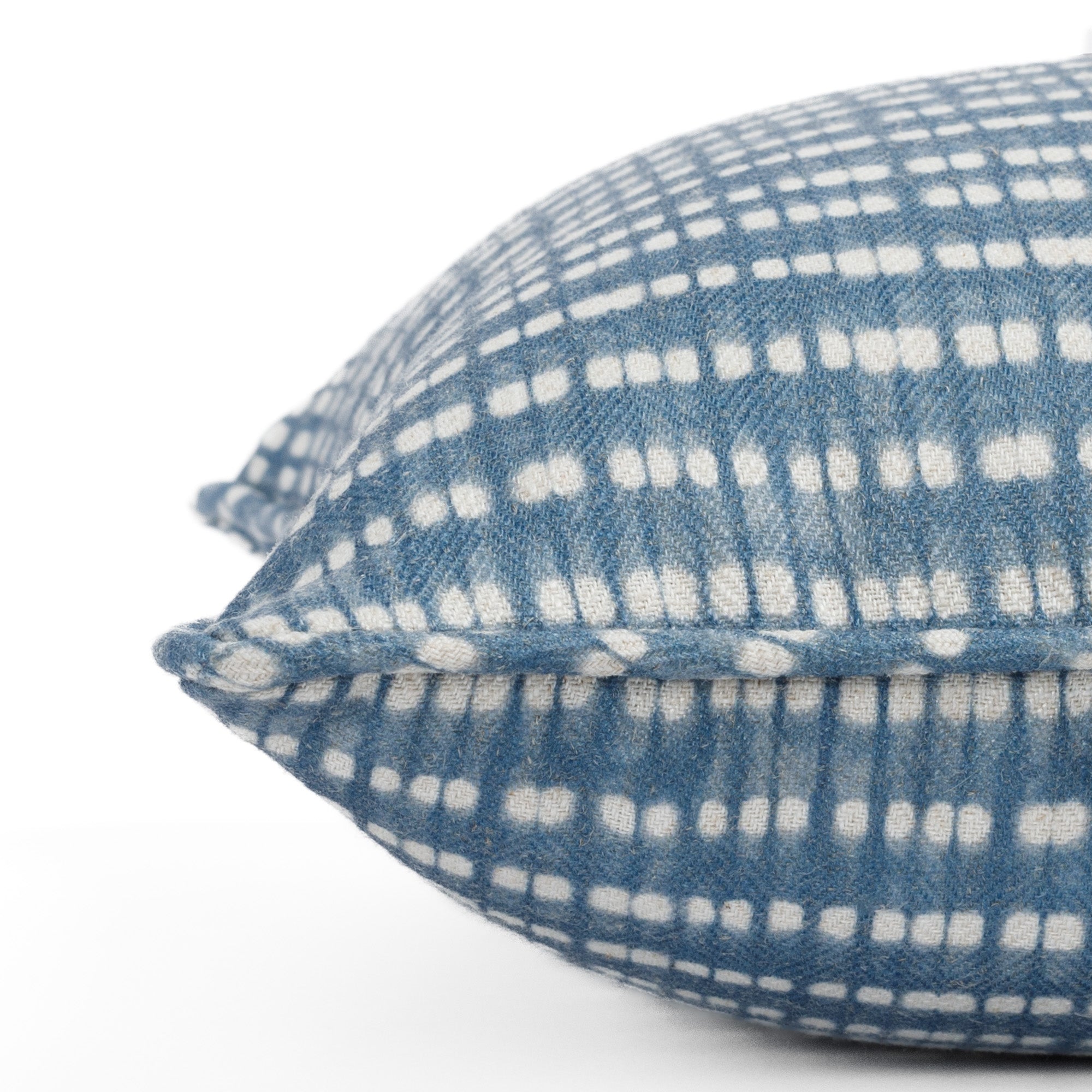 Premium 14x20 Lumbar Support Pillow in Indigo Blue - Orthopedic Back Cushion for Office Chair, Sofa & Car Seat Comfort