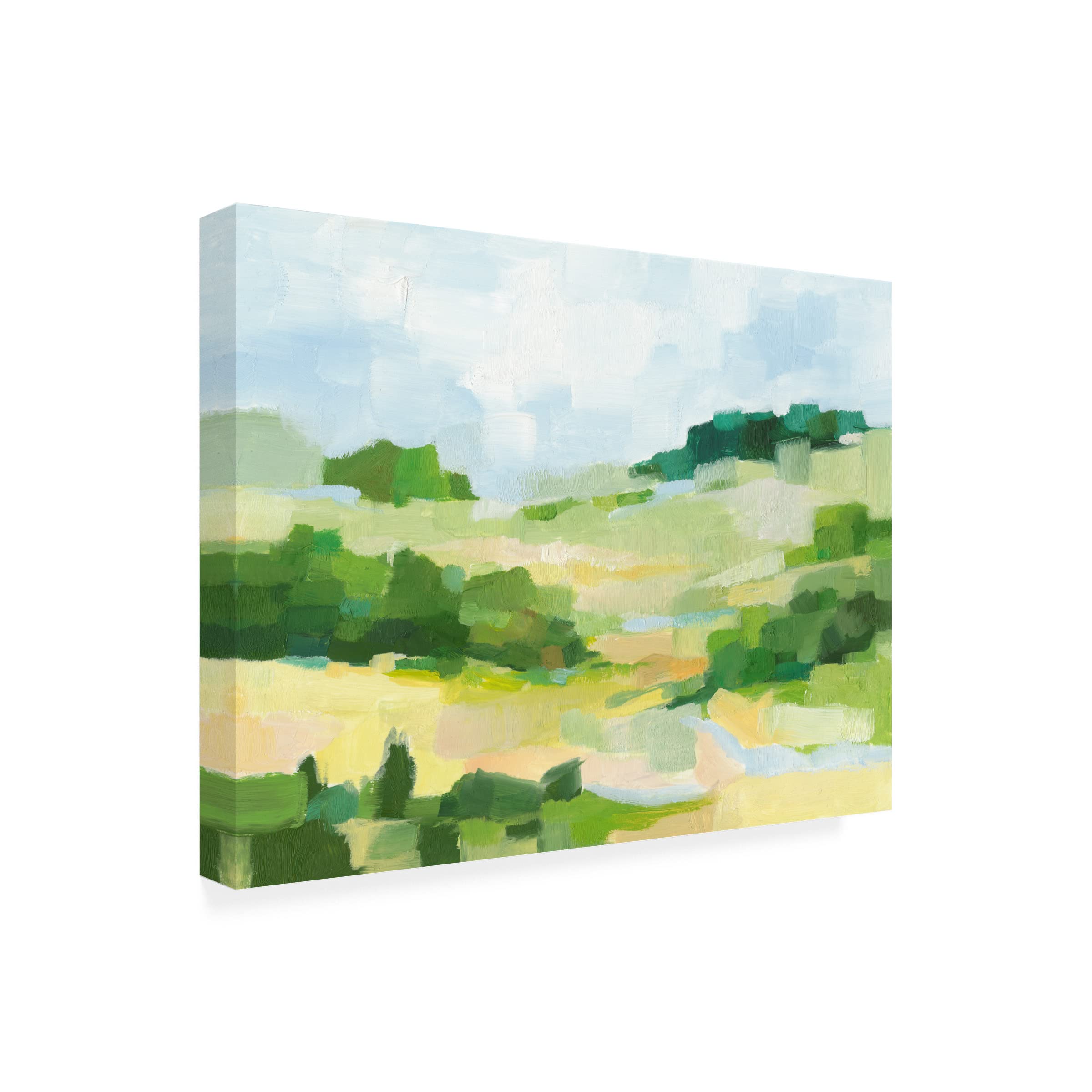 Trademark Fine Art 'Clover Hill I' Canvas Wall Art by Ethan Harper - Nature Landscape Painting for Living Room, Bedroom & Office Decor
