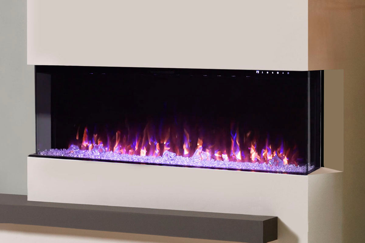 Napoleon Trivista Primis 60-Inch Built-In Electric Fireplace - 3-Sided or 2-Sided Viewing Options for Living Room, Bedroom & Office