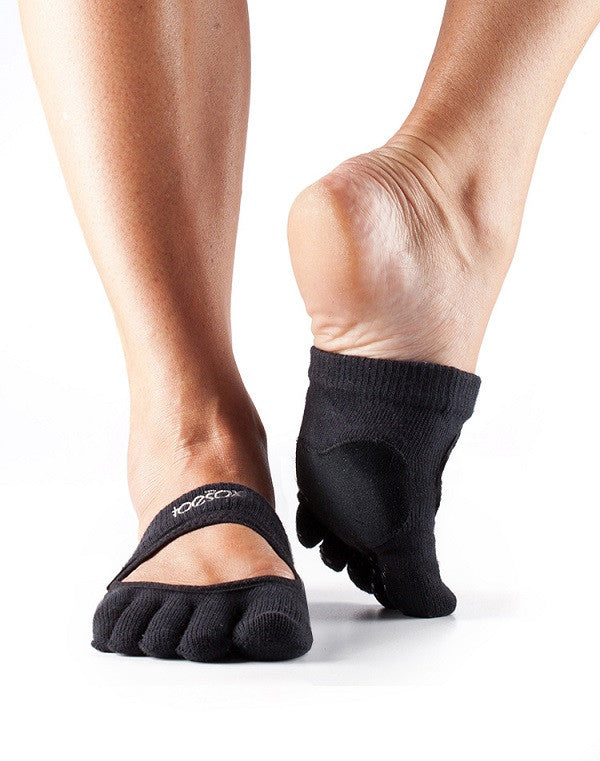 ToeSox Releve Dance Socks - Non-Slip Grip Ballet Socks for Ballet, Yoga & Pilates - Perfect for Dance Classes, Studio Practice & Performance