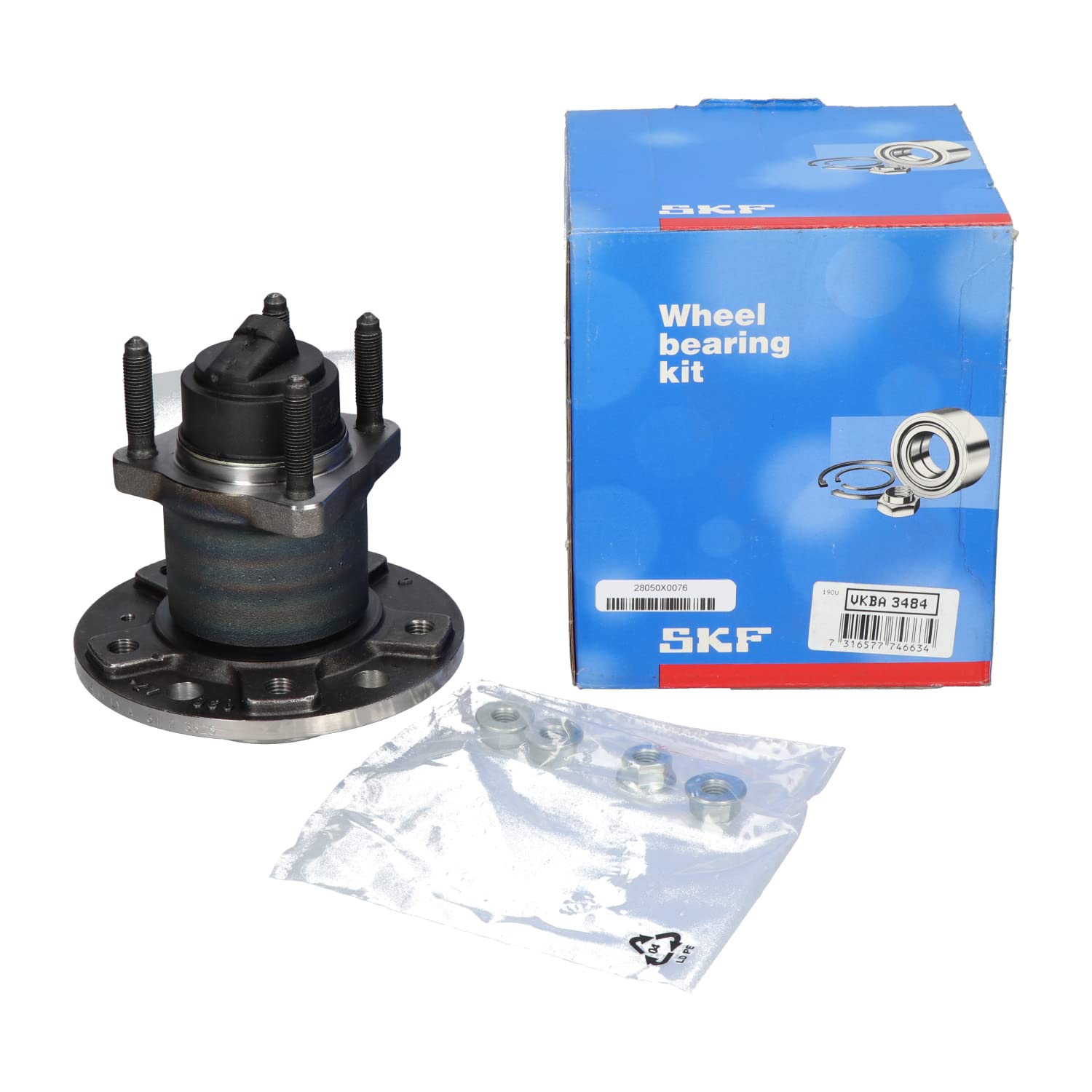 SKF VKBA3484 Wheel Bearing Kit - New OEM Replacement Part for Smooth & Quiet Ride | Perfect for Car, Truck & SUV Maintenance & Repair