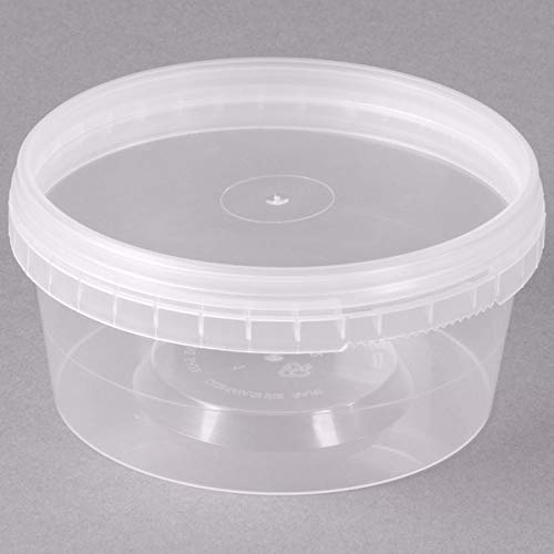 TableTop King 12 oz. Clear Tamper Evident Food Storage Containers with Lids - 50 Pack Bulk Case | Perfect for Delis, Restaurants & Meal Prep