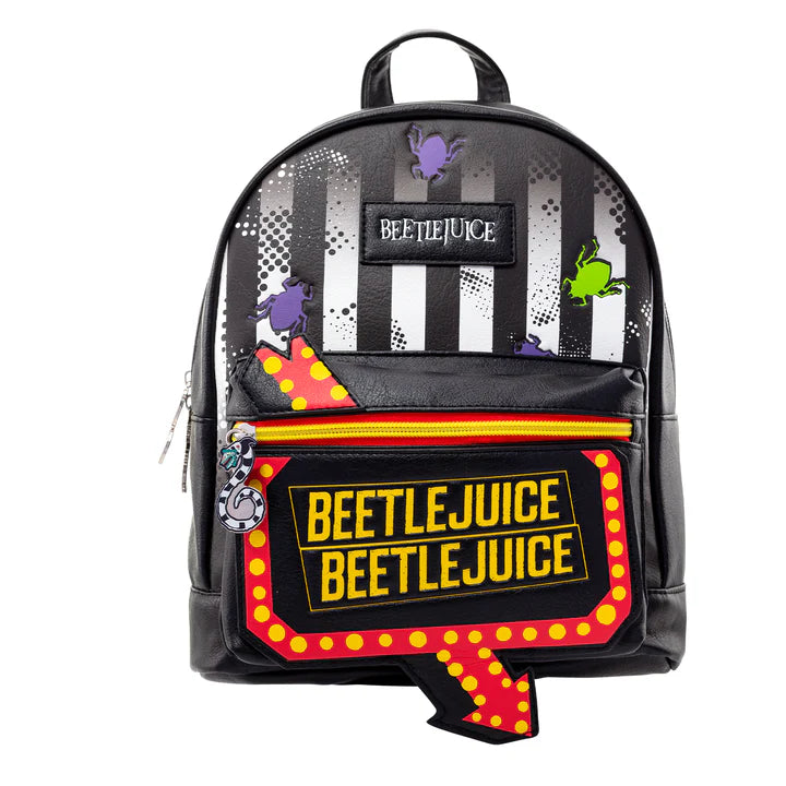 Beetlejuice Beetlejuice Fashion Backpack - Trendy Movie Inspired School Bag for Cosplay, Halloween & Everyday Use