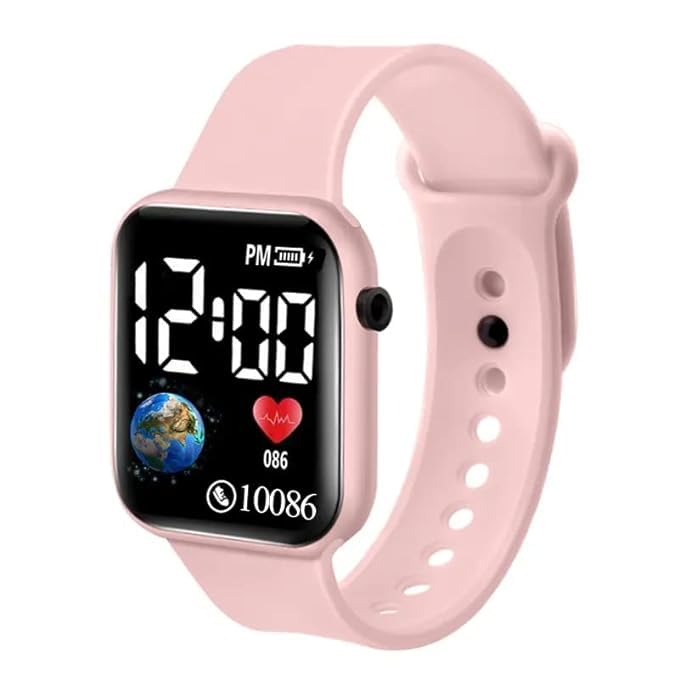 KE GALLERY Butterfly Analog & Digital LED Watch for Girls & Women - 2-Piece Combo Set with Day/Date Display | Perfect for School, Sports & Everyday Wear