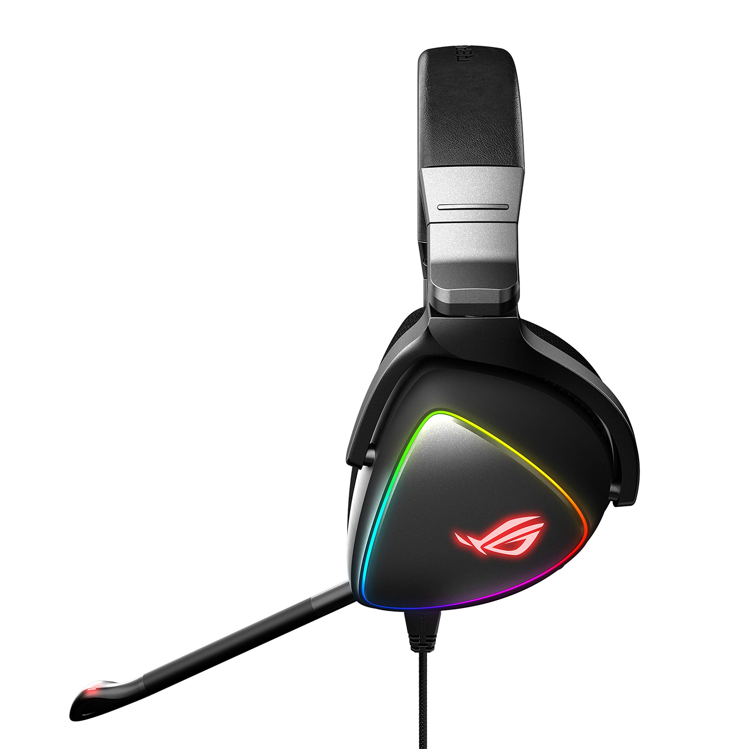 ASUS ROG Delta USB-C Gaming Headset with Hi-Res ESS Quad-DAC - Noise Cancelling Mic, Aura Sync RGB - Compatible with PC, Mac, PS4, Discord & Teamspeak - Perfect for Competitive Gaming & Streaming