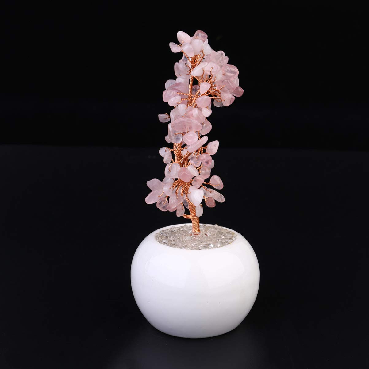 Lucky Citrine Money Tree Bonsai - Feng Shui Crystal Gemstone Desktop Decor for Home & Office, Perfect for Wealth Attraction & Positive Energy