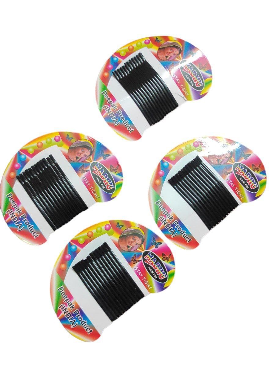 Sidhav 3-Piece Banana Bumpits Hair Volumizer Set with 24 Bobby Pins - Hair Styling Accessories for Women & Girls - Perfect for Updos, Ponytails & Special Occasions