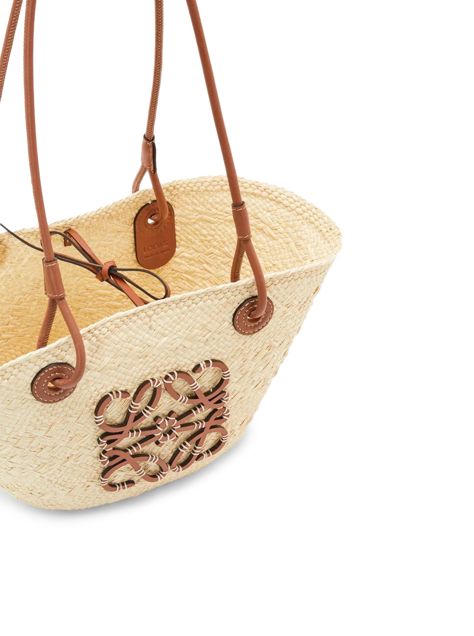 Anagram Small Basket Bag - Stylish & Lightweight for Groceries, Picnics, and Beach Outings