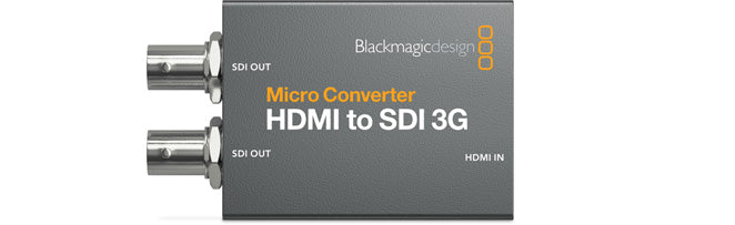 Professional HDMI to SDI 3G Micro Converter - 4K Video Signal Adapter for Live Streaming, Broadcast & Pro AV Setups