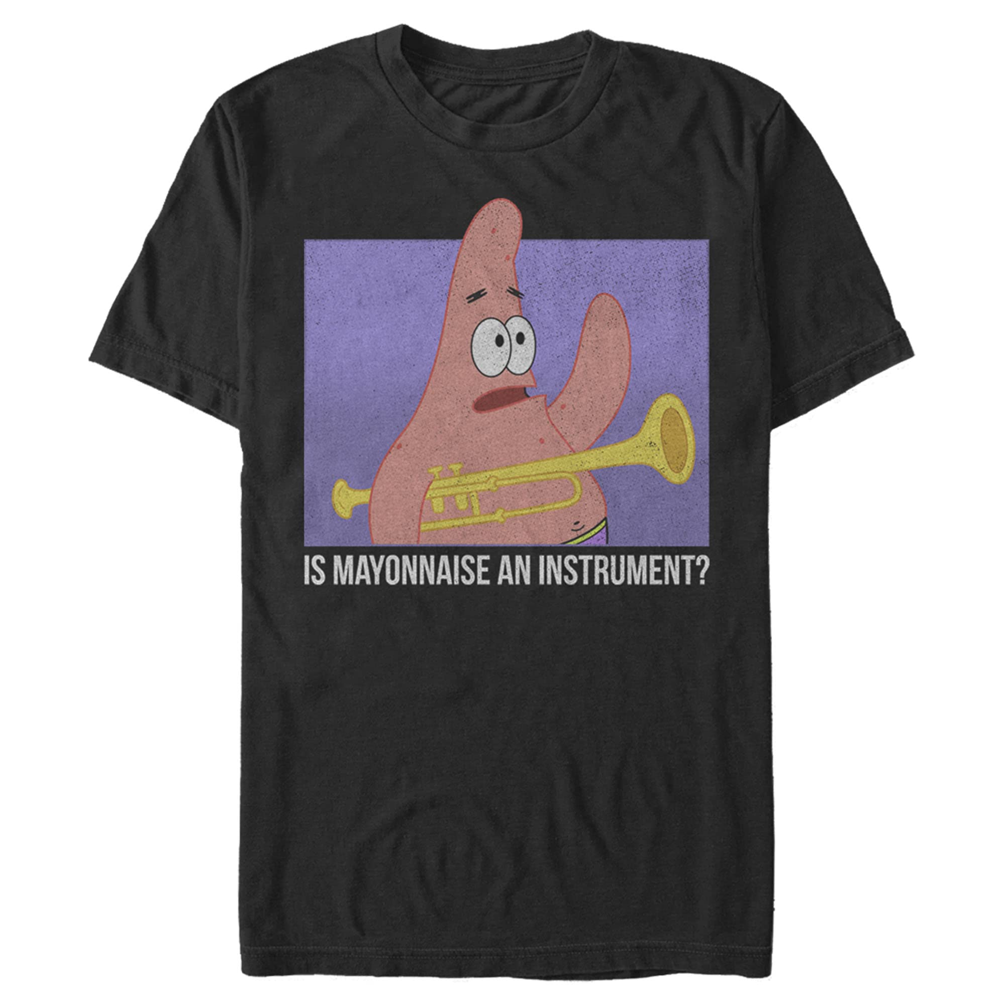 SpongeBob SquarePants Nickelodeon Men's Big & Tall Short Sleeve T-Shirt - Cartoon Graphic Tee for Casual Wear & Fan Gifts