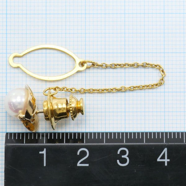 18K Yellow Gold Pearl Pin Brooch for Women - Elegant Vintage Pearl Jewelry for Weddings, Parties & Special Occasions