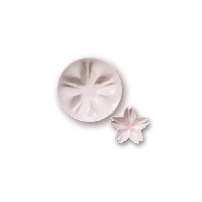 Hiracle Sakura Porcelain Dinner Plates Set - 6-Piece Japanese Cherry Blossom Ceramic Plates for Fine Dining, Wedding, and Home Decor