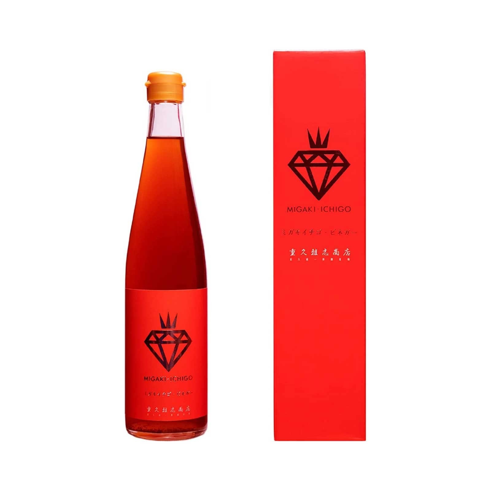 Premium Marushige Migaki Strawberry Drinking Vinegar 500ml - Delicious & Healthy Japanese Fermented Beverage for Detox, Weight Loss & Digestive Health - Perfect for Smoothies, Cocktails & Wellness Drinks