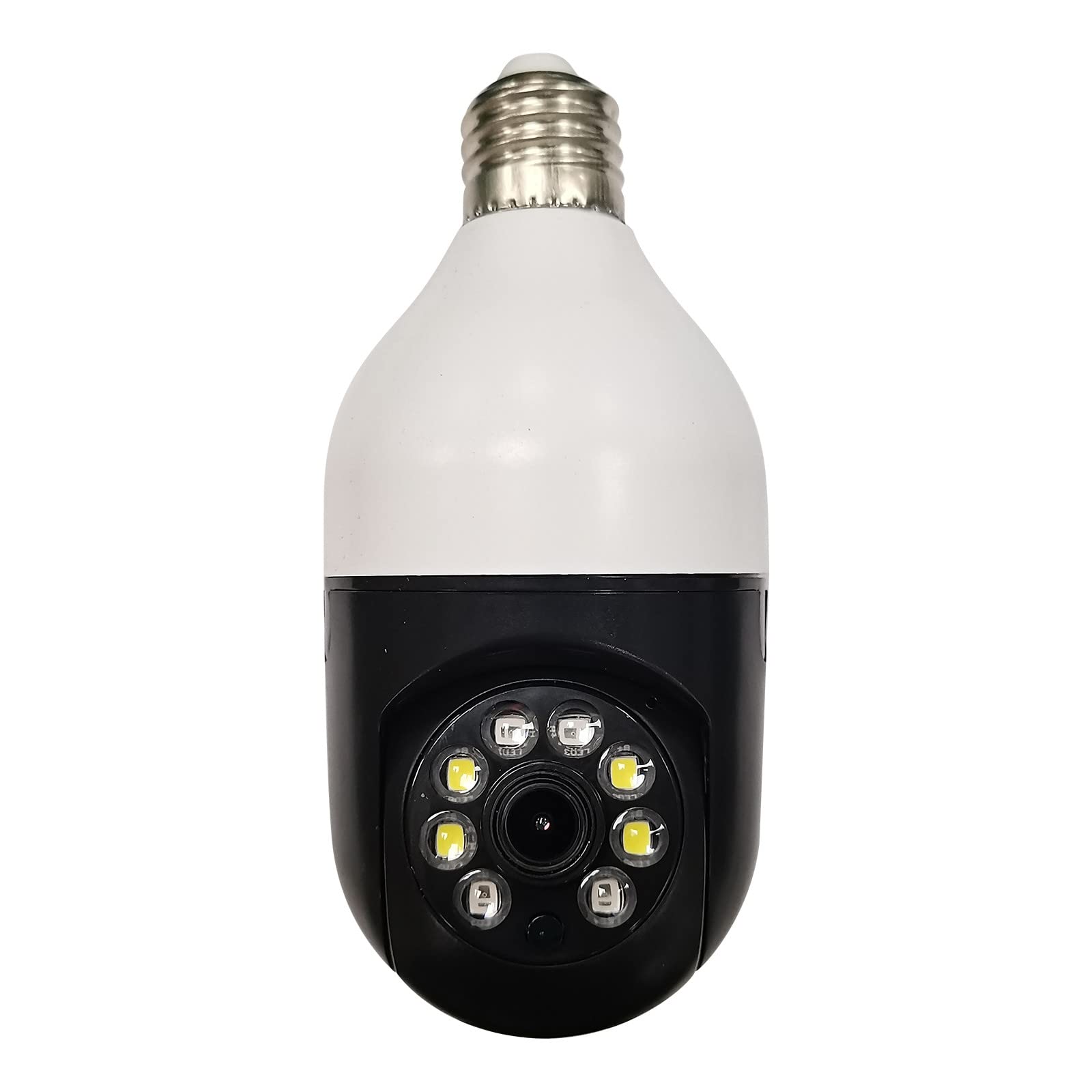 360° Panoramic Smart HD Bulb Security Camera - Home Remote Surveillance with Night Vision for Indoor/Outdoor Monitoring, Baby & Pet Watching