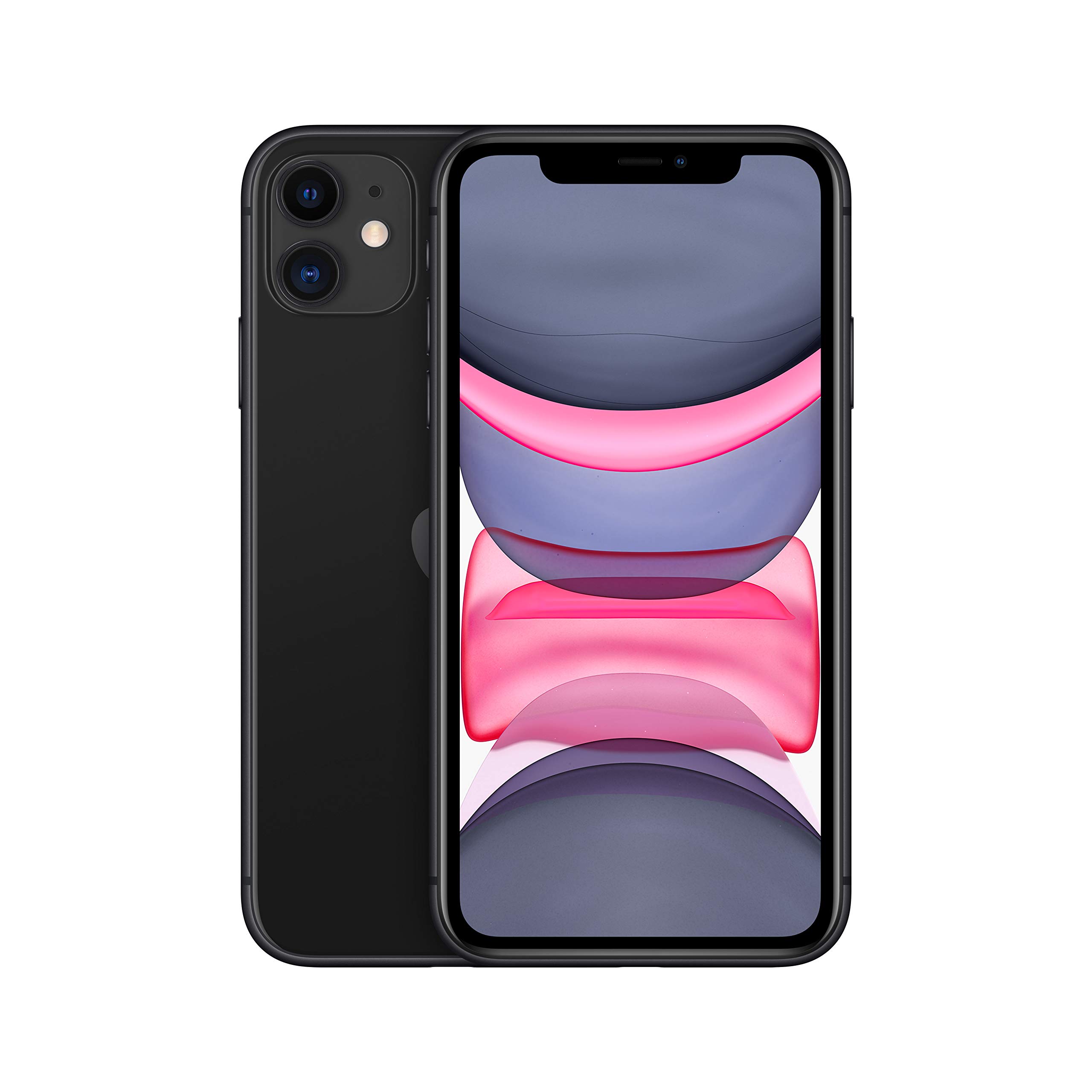 Apple iPhone 11 128GB - Unlocked Smartphone (Black) with Cricket Wireless Plan - Perfect for Streaming, Gaming & Social Media