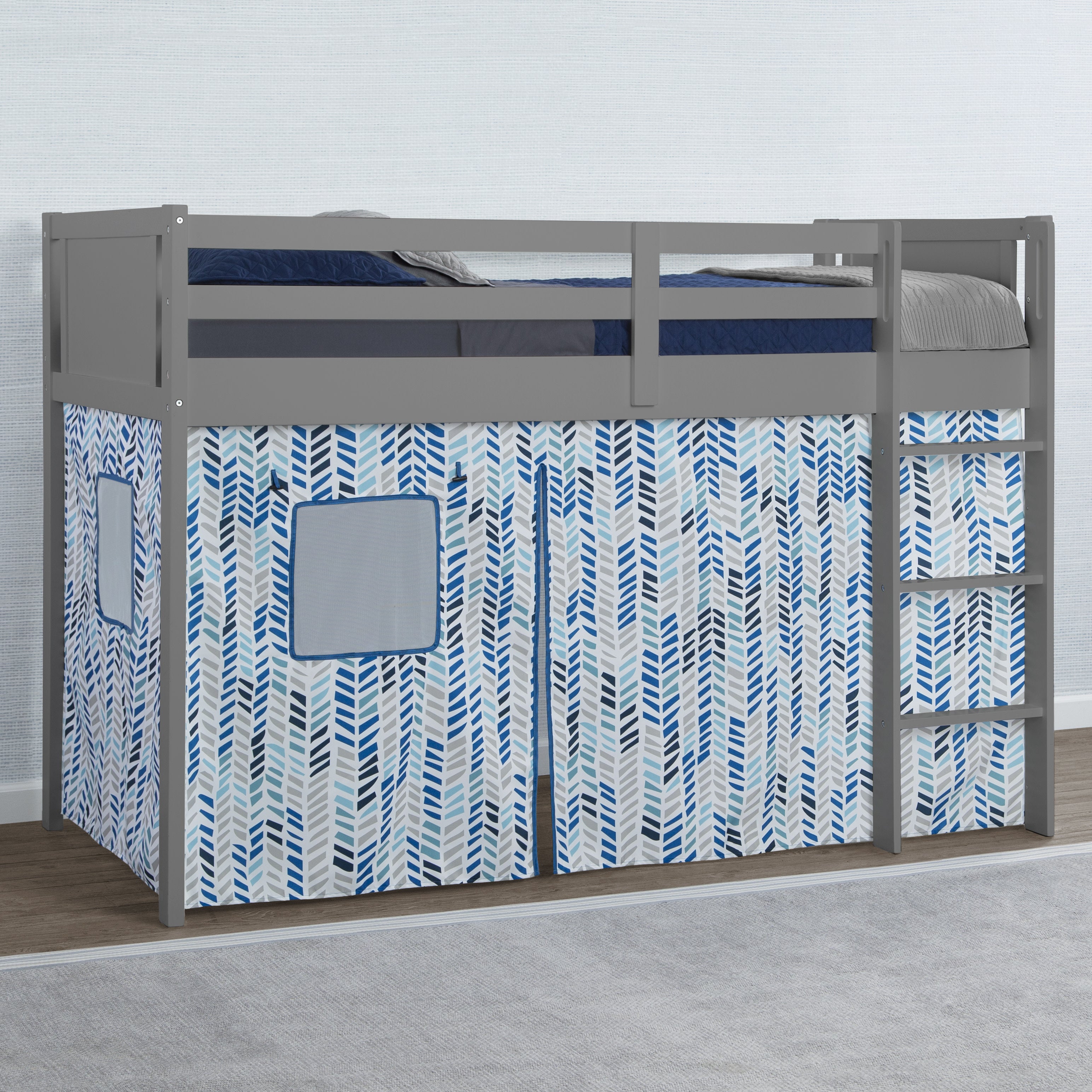 Bed Tent & Curtain Set for Twin Loft or Bunk Bed (Bed Not Included) - Perfect for Kids' Sleepovers, Privacy, and Cozy Bedroom Decor