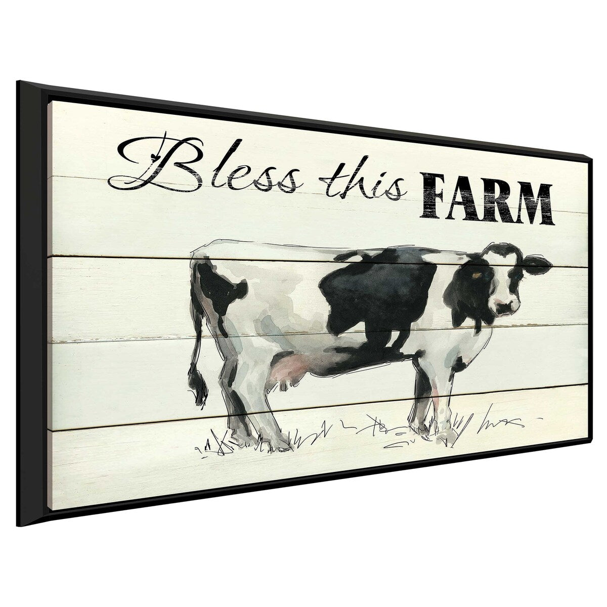 Bless This Farm by Carol Robinson - Premium Floating Canvas Wall Art - Perfect for Farmhouse, Country & Rustic Home Decor