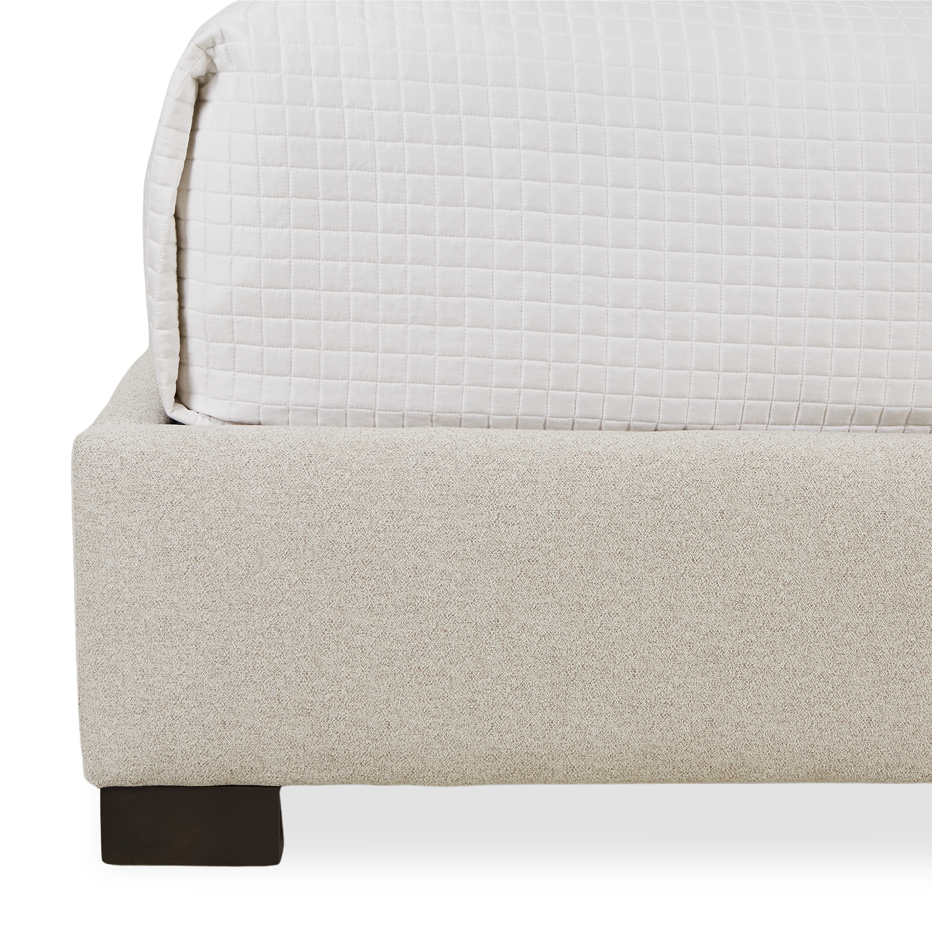 Paxton Round Bed Frame - Modern Platform Bed with Wooden Slats, Queen Size - Perfect for Bedrooms, Guest Rooms & Apartments