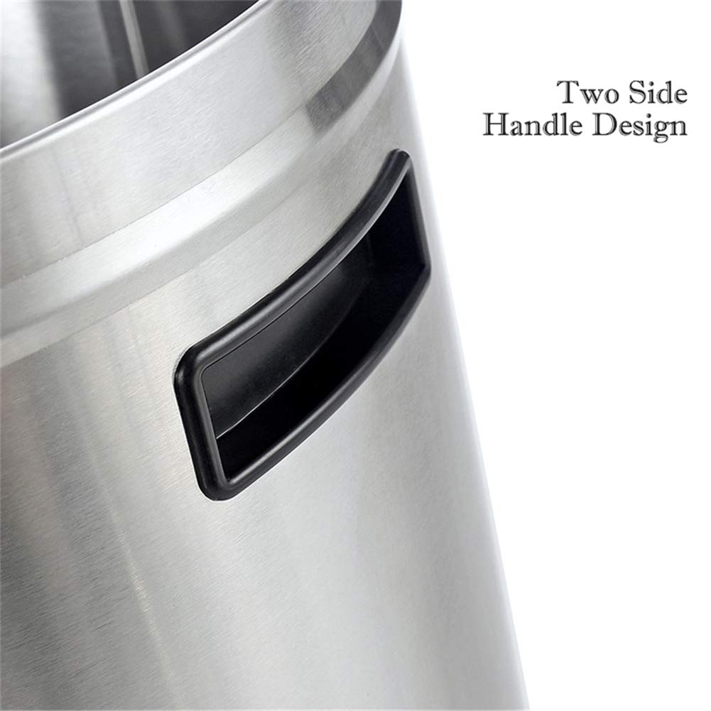 Stainless Steel Rice Storage Container with Airtight Lid - 10kg Large Capacity Food Bin for Rice, Flour, Sugar & Dry Goods - Perfect for Kitchen Pantry Organization & Bulk Food Storage