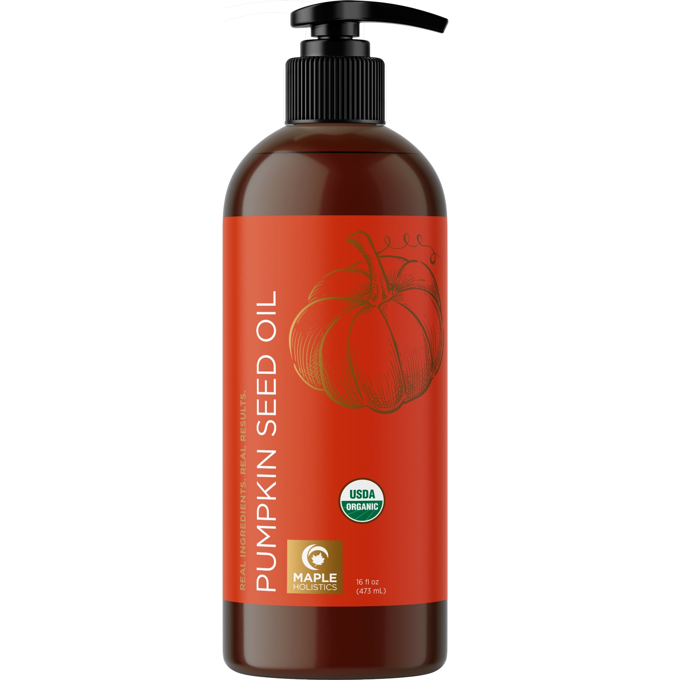 Organic Pumpkin Seed Oil - Cold Pressed, 100% Pure & Natural for Hair Growth & Skin Care - Perfect for Cooking, Salad Dressing & DIY Beauty Recipes