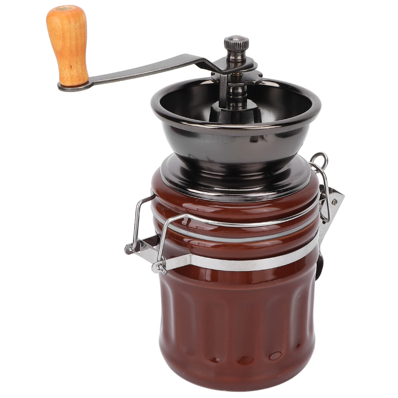 Premium Ceramic Coffee Grinder - Quiet Manual Burr Mill with Detachable Design for French Press, Espresso & Pour Over - European Style Home Coffee Brewing Accessory