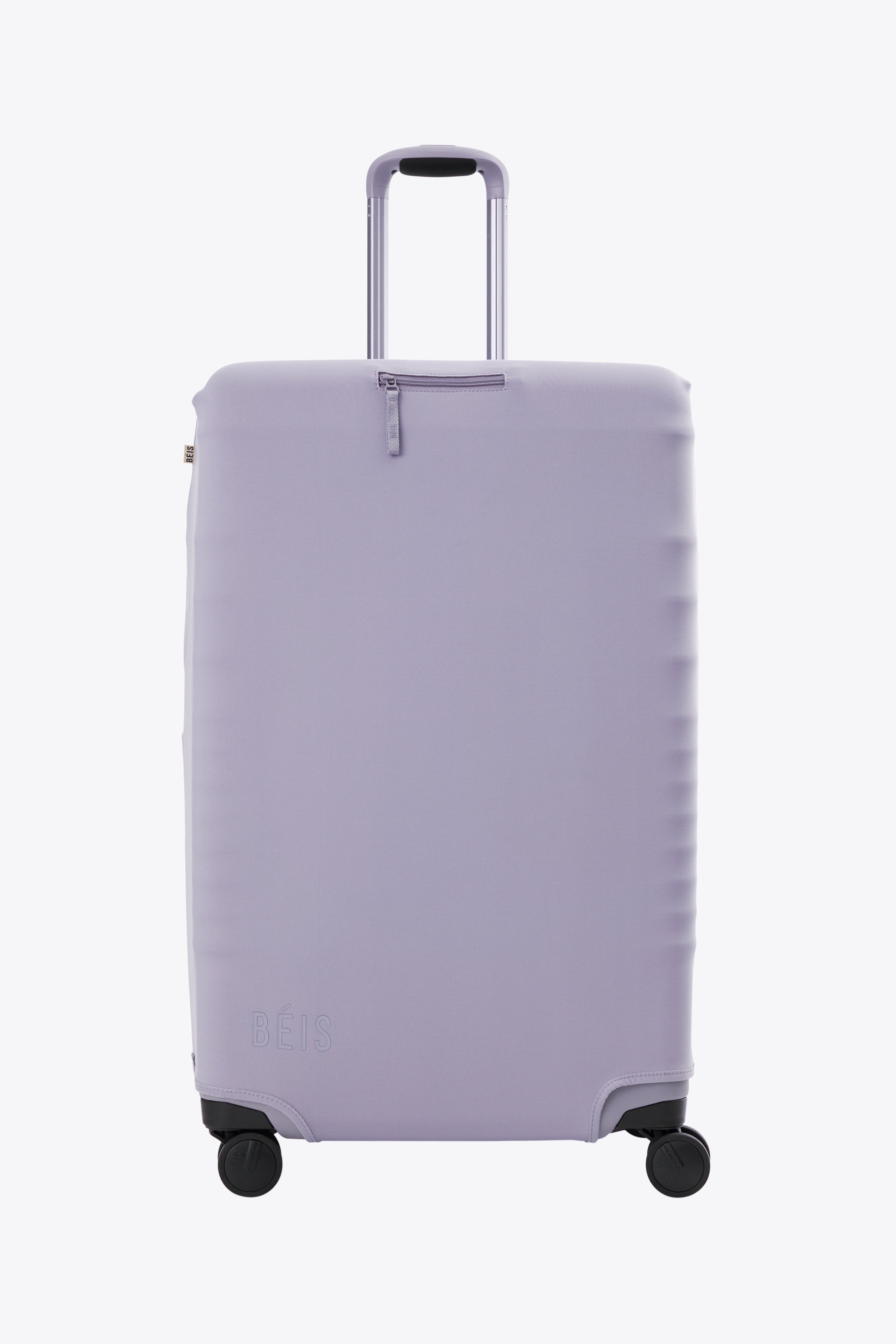 Large Lavender Check-In Luggage Cover - Durable Waterproof Suitcase Protector for Travel, Airplane & Vacation Packing