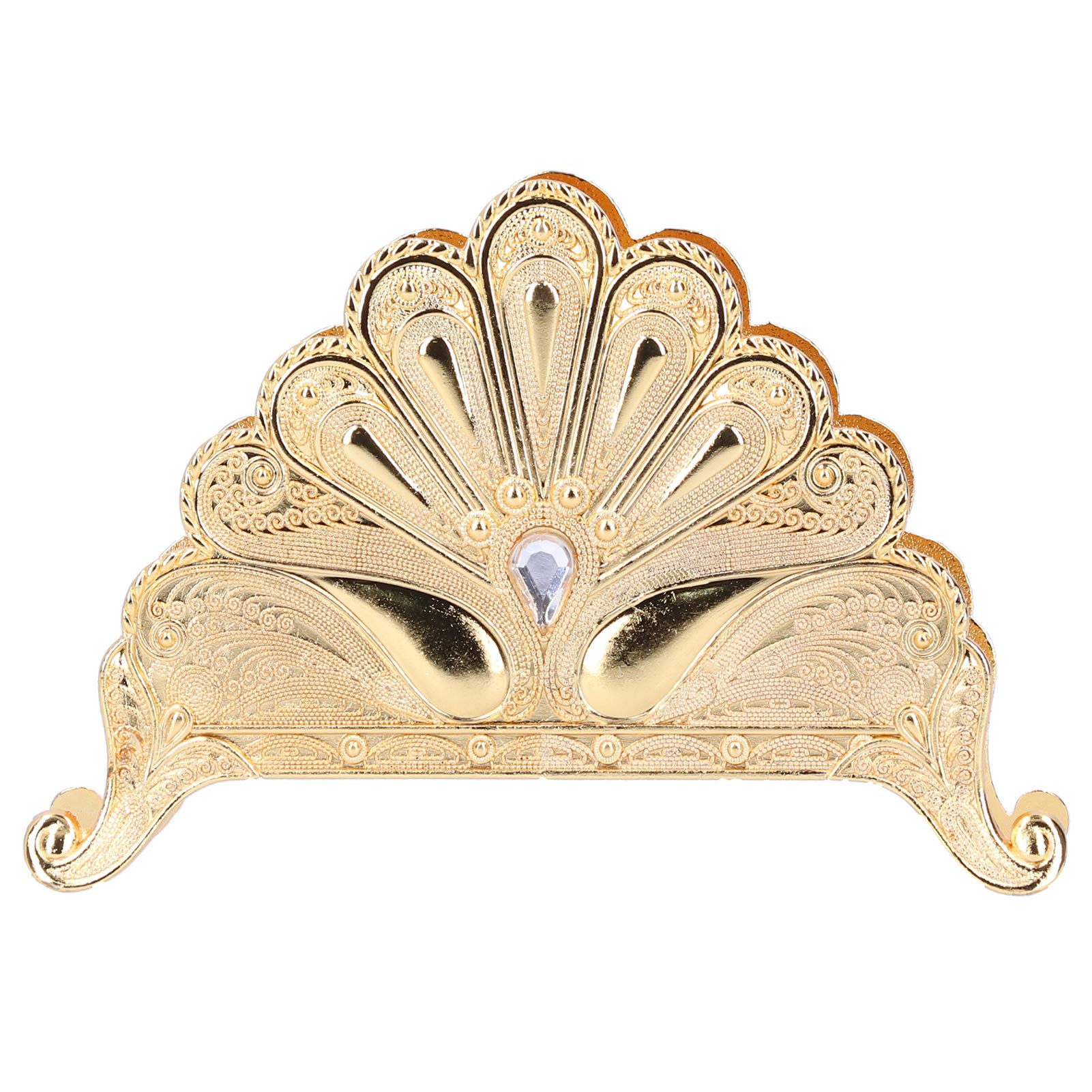 **Gold Zinc Alloy Napkin Holder - Elegant Table Tissue Stand for Outdoor Parties, Picnics, Kitchens & Lounges - Perfect Gift for Home & Dining Decor**