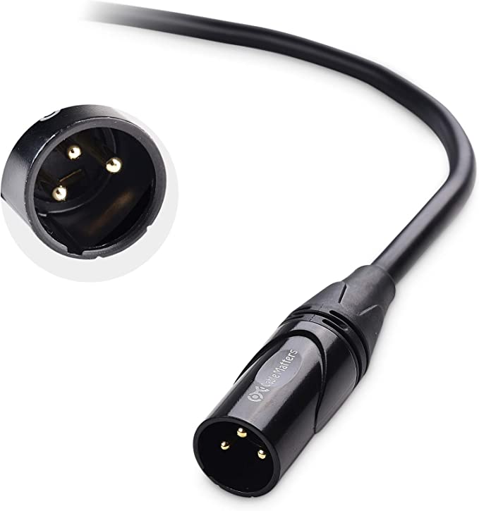 Premium 3.5mm to XLR Cable 3ft - Male to Male Audio Cable (1/8 Inch to XLR, XLR to 3.5mm) for Microphones, Mixers & Studio Equipment - Perfect for Professional Recording, Live Performances & Home Studios