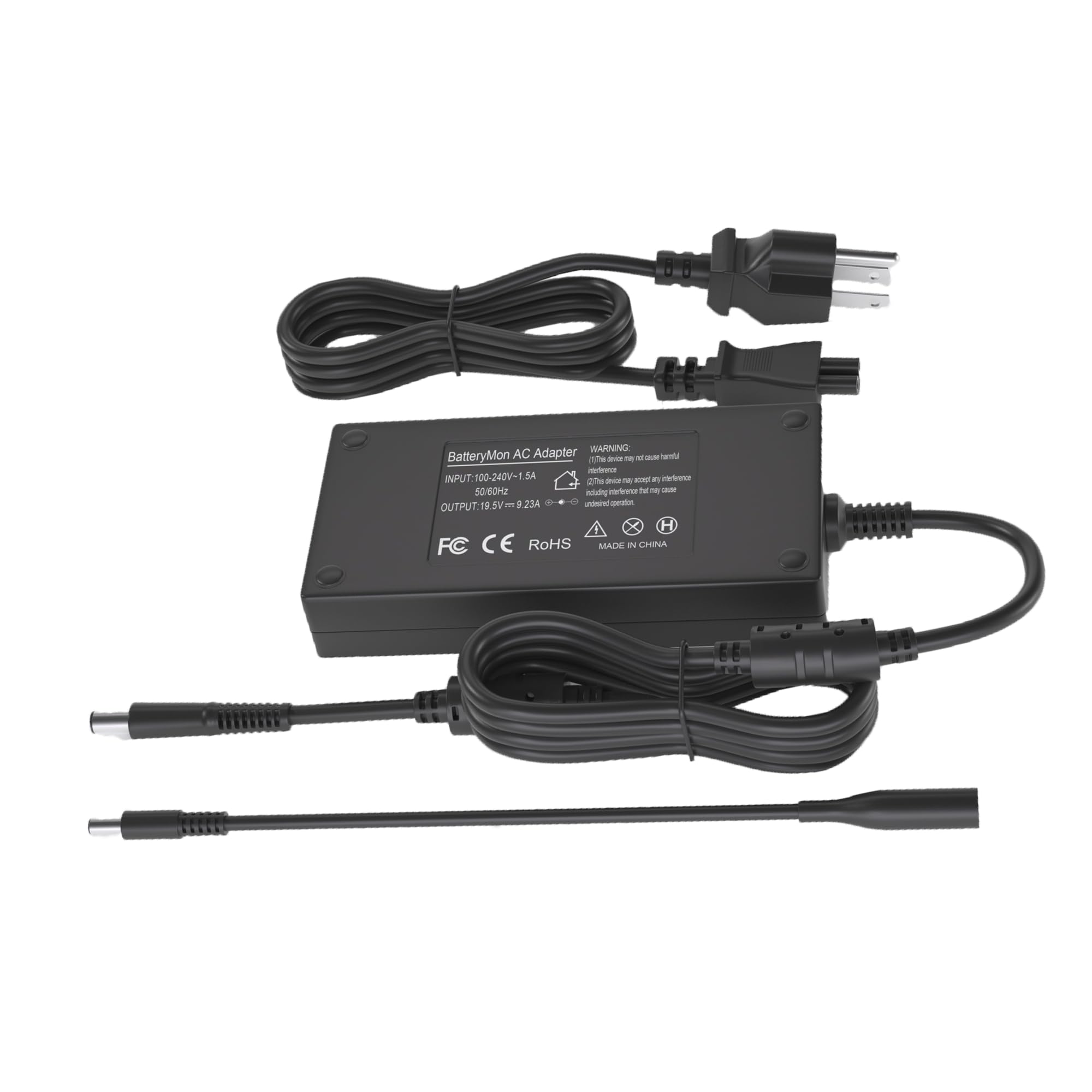 180W Laptop Charger for Dell Docking Station - Compatible with Dell D6000/D6000S/WD19TB/K17A/WD15 & Precision 7680/7670/7770/7780/Alienware 13/15/17 - Power Cord Replacement for Home & Office Use