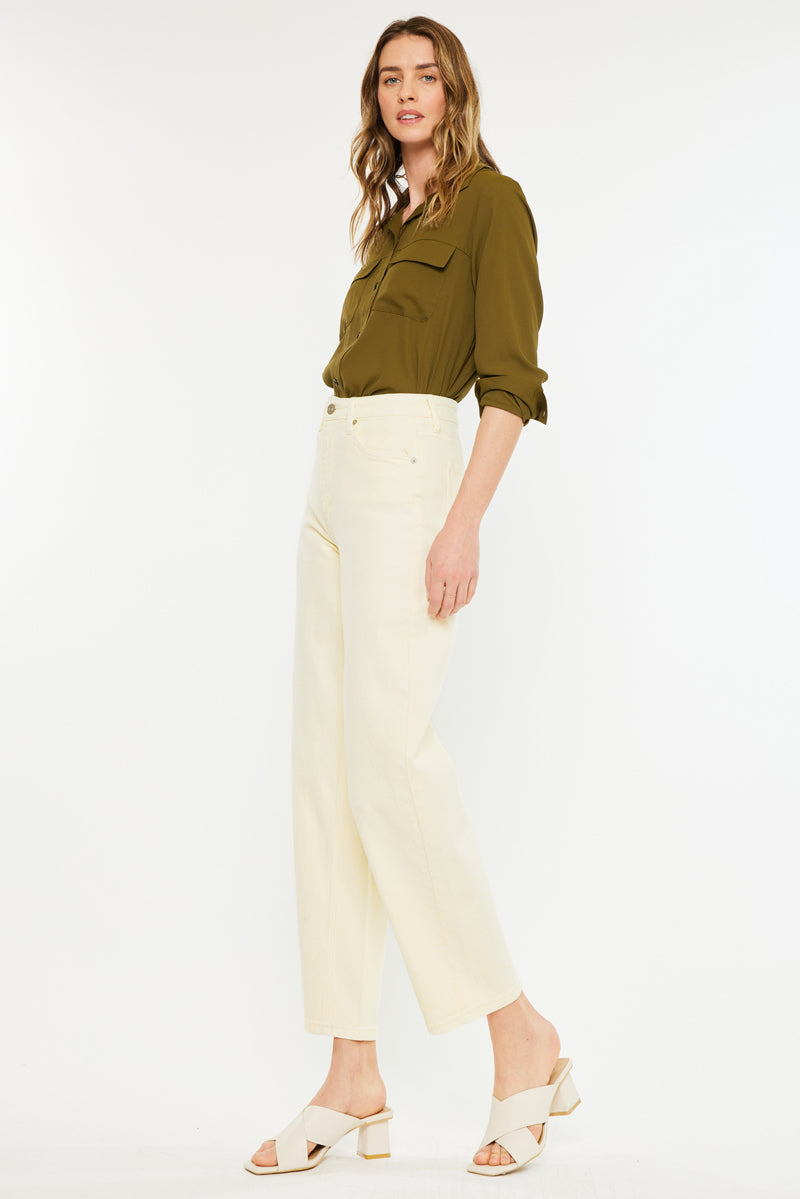 Retrice High Rise Slim Balloon Jeans for Women - Stretch Denim Skinny Jeans with Tapered Leg | Perfect for Casual Outfits, Date Nights & Street Style Fashion