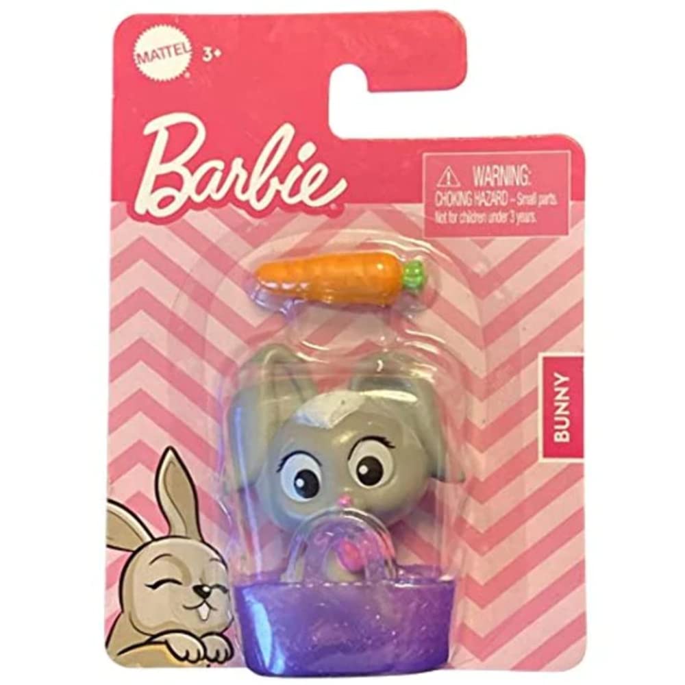 Barbie Pet Bunny with Tote Bag - Adorable Plush Toy for Girls, Perfect for Playtime, Travel & Collectibles | Great Gift for Birthday & Christmas (Pink)