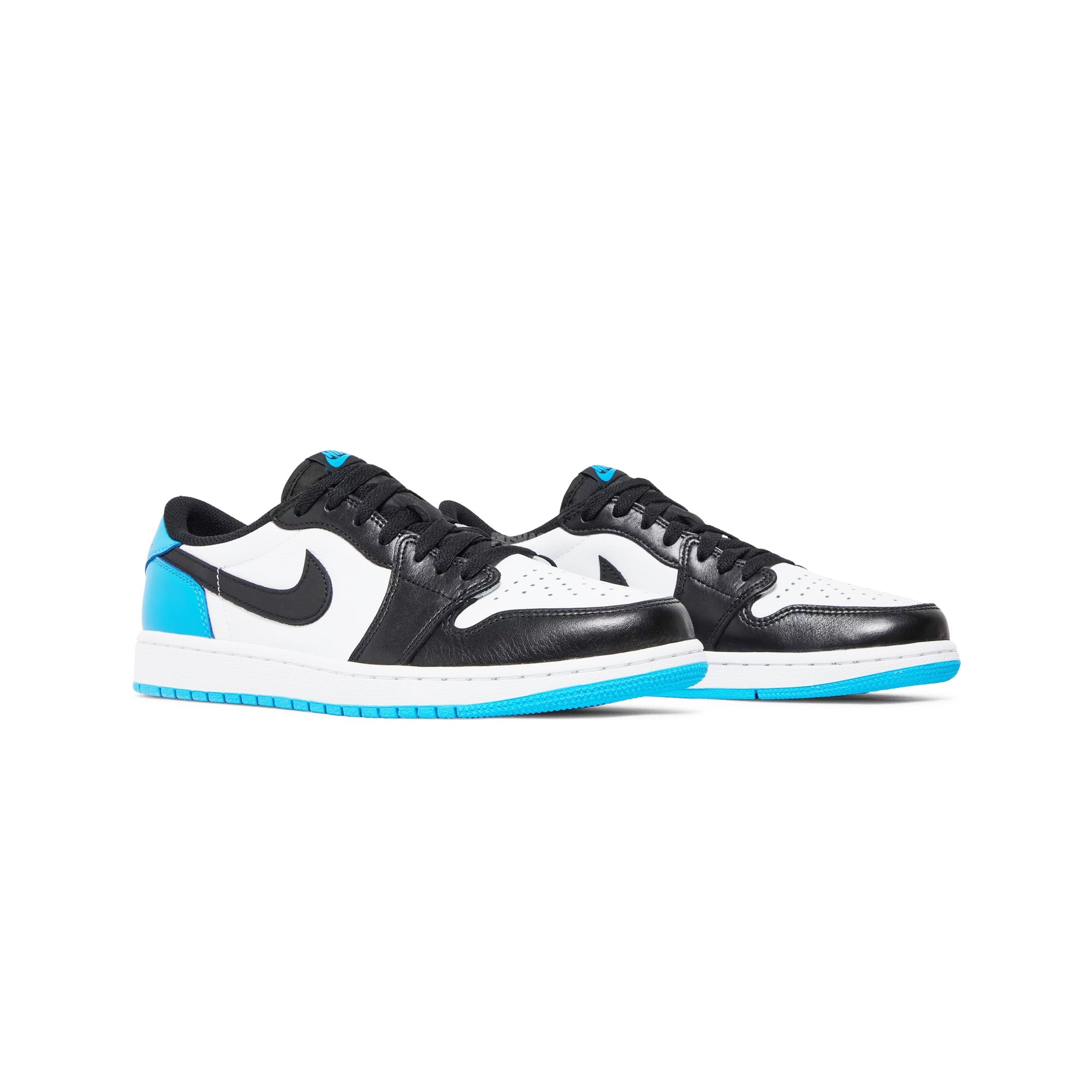 Air Jordan 1 Retro Low OG 'Black Dark Powder Blue' Sneakers (2022) - Men's Basketball Shoes for Casual Wear & Street Style Fashion