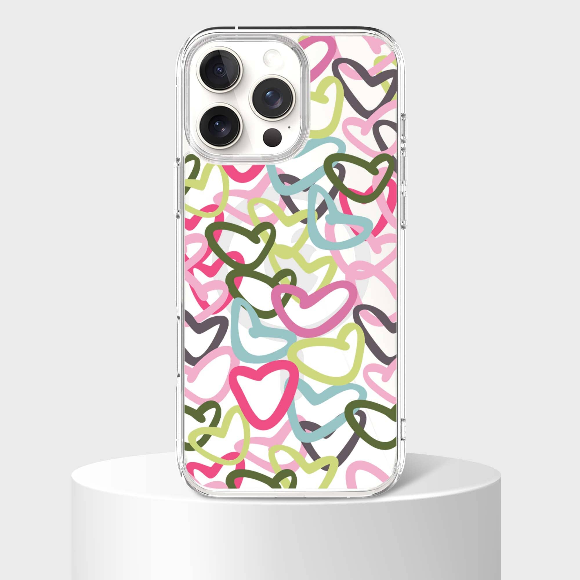 iPhone 16 Pro Max Clear Case with Graffiti Design - Slim Protective Cover for Shock Absorption | Perfect for Daily Use, Travel & Outdoor Activities