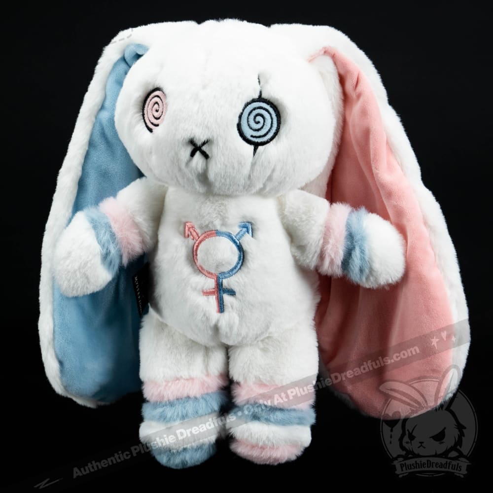 Plushie Dreadfuls Gender Dysphoria Rabbit - Soft Stuffed Animal Toy for Comfort & Support | Perfect for Therapy, LGBTQ+ Pride, and Emotional Healing