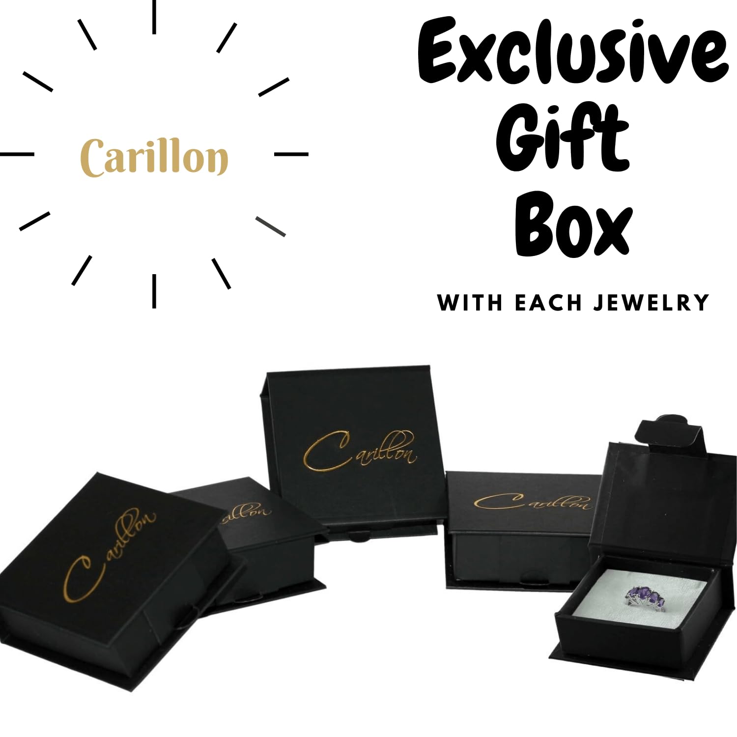 Carillon Eternity 925 Sterling Silver Earrings for Women - Elegant Hypoallergenic Jewelry Gift for Her | Perfect for Weddings, Anniversaries & Special Occasions