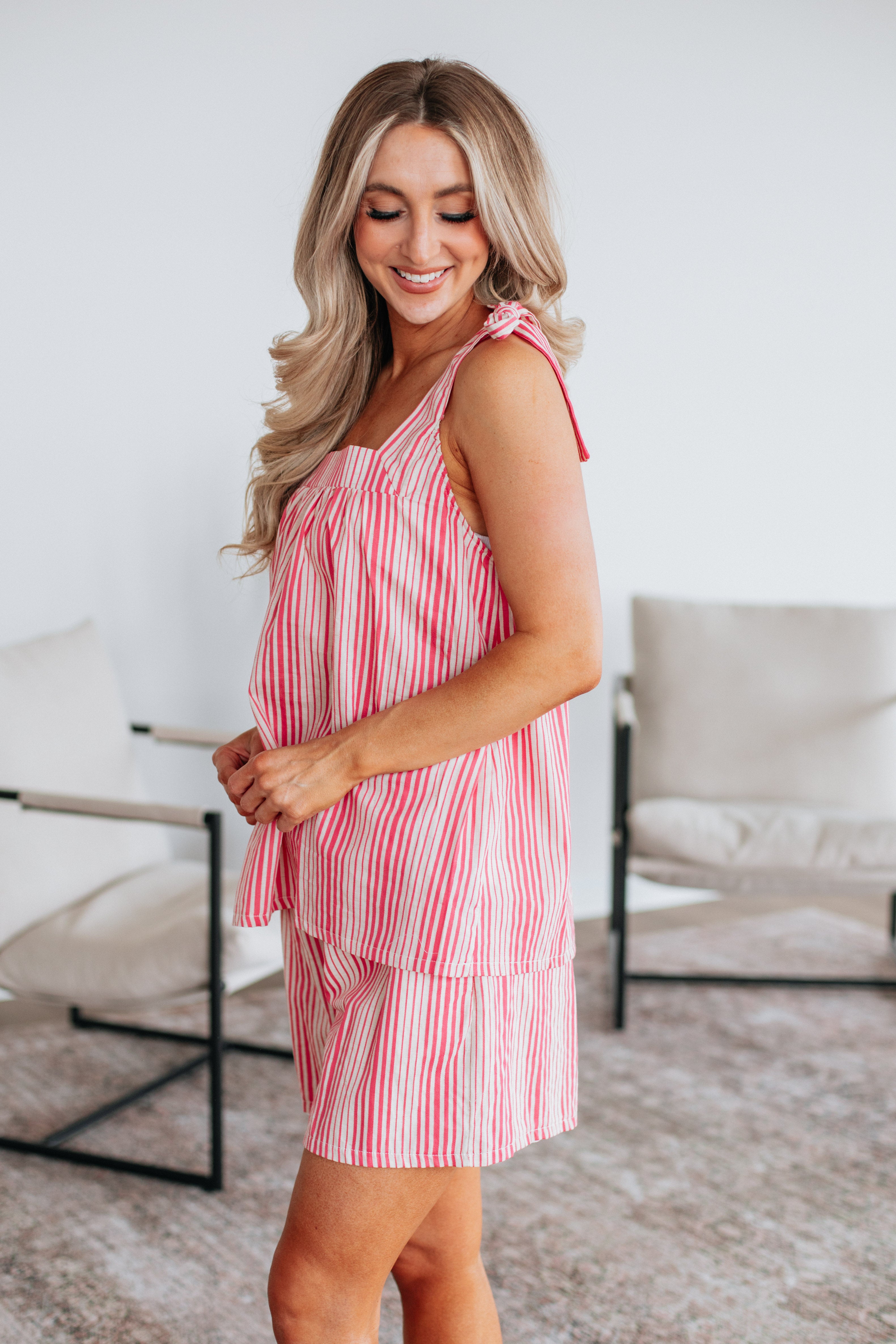 Briella Two Piece Set - Hot Pink Mix Outfit for Women | Trendy Matching Lounge & Casual Wear for Summer, Beach, and Vacation