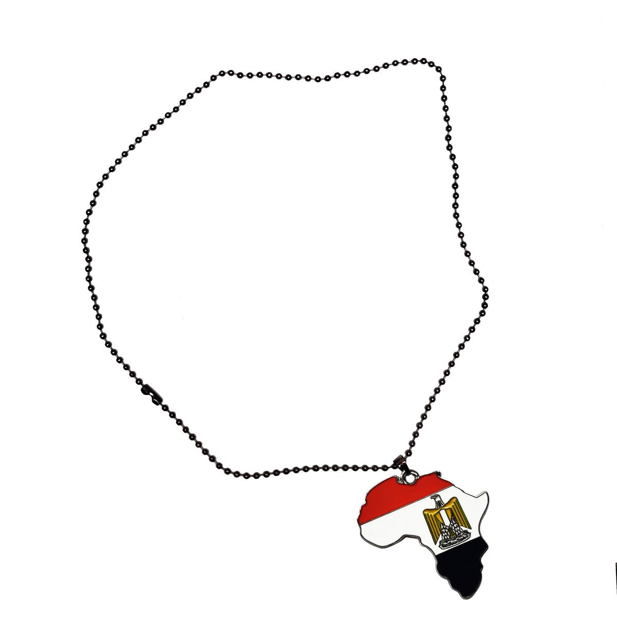 Egypt Flag Pendant Necklace - African Map Charm Jewelry for Men & Women - Perfect for Travel Lovers, Cultural Enthusiasts & Patriotic Gifts