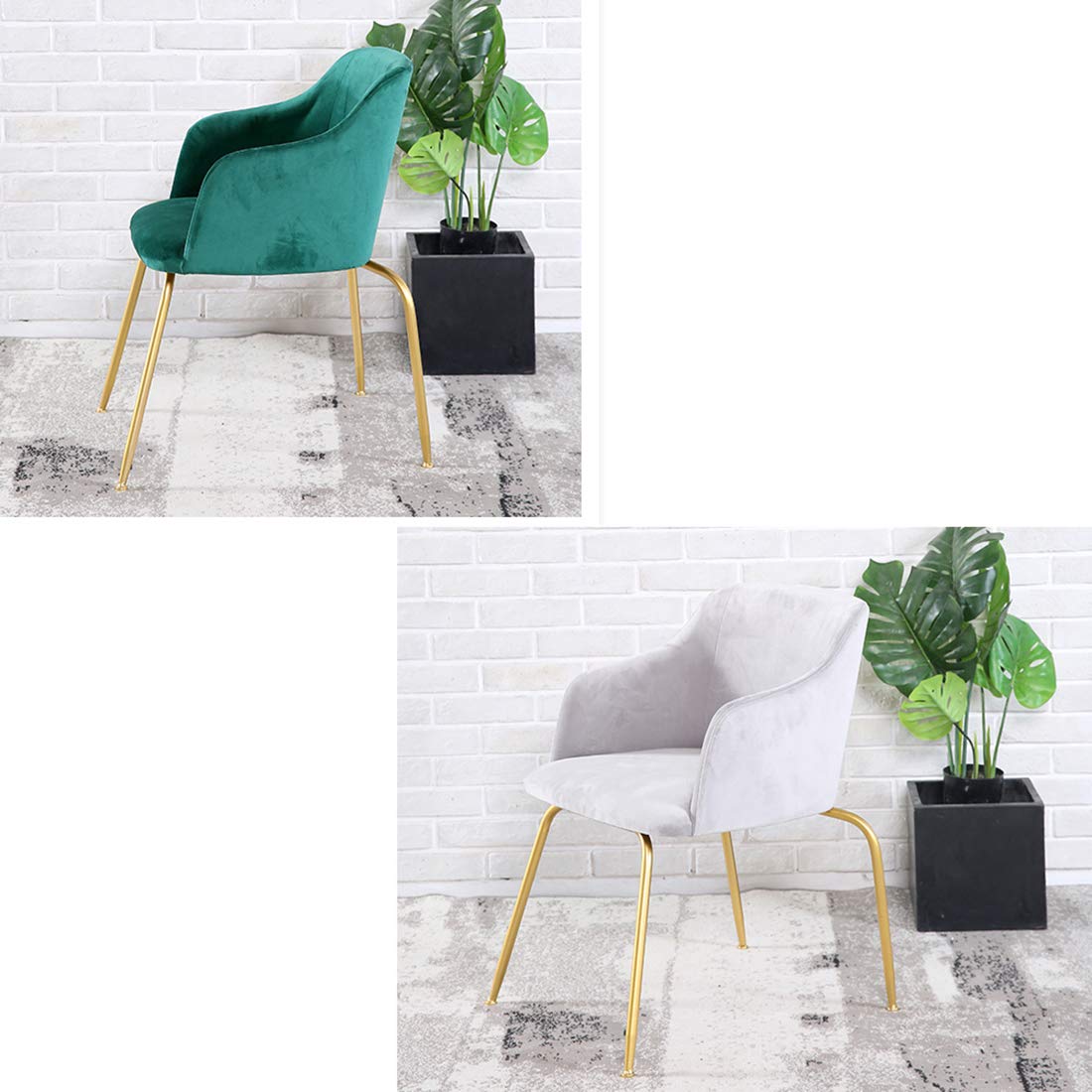 Nordic Iron Restaurant Sofa Chair - Comfortable Fabric Dining Chair for Home, Office, Cafe & Salon | Modern Design Living Room, Study Room & Makeup Chair for Relaxation & Leisure