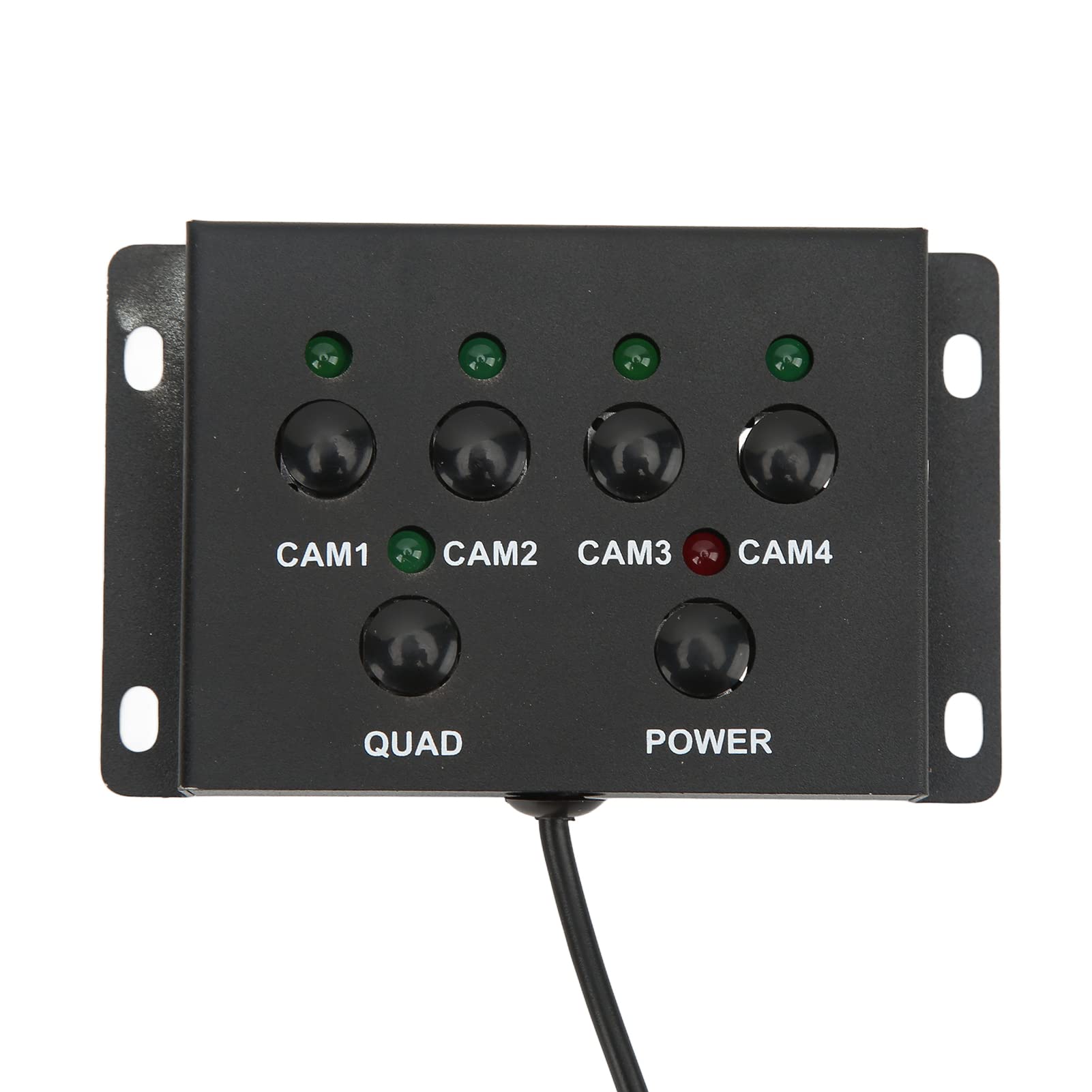 4 Channel 1080P AHD Video Splitter for Car Cameras - Quad Multiplexer Processor & Switcher for Buses, Tank Trucks, CCTV Surveillance Systems | Perfect for Fleet Monitoring & Security Control