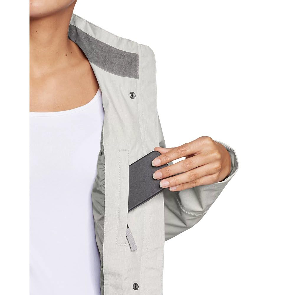 Eddie Bauer Women's Plus Size Water-Resistant Trench Coat for Travel & Work | Stylish Long Raincoat for Commuting, Office & Outdoor Activities