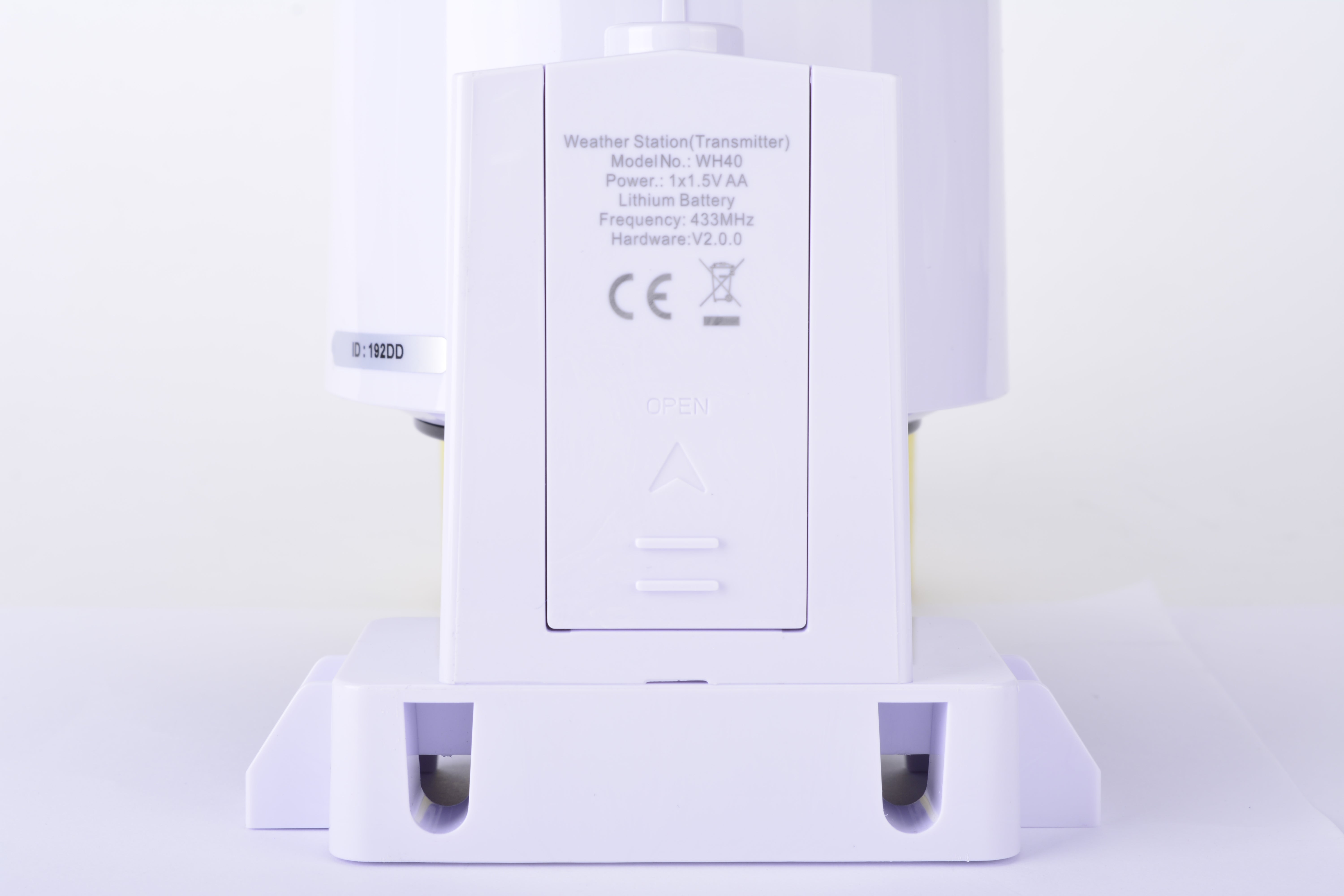 PanTech WH40 Outdoor Weather Station with Rain Gauge - Compatible with PT HP2553 & WS ACC ODU - Perfect for Home, Garden, and Farm Weather Monitoring